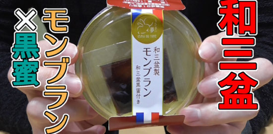 和三盆製モンブラン和三盆黒蜜付き(徳島産業)